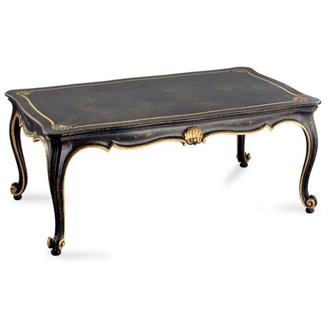 FUR-005 - Black and Gilt Shell Coffee Table