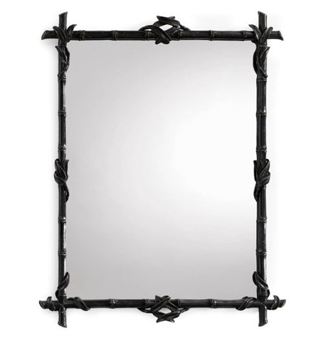 M2-013 - Bamboo Distressed Black Mirror