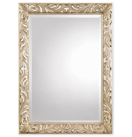 M2-014 - Leaves Carved Mirror