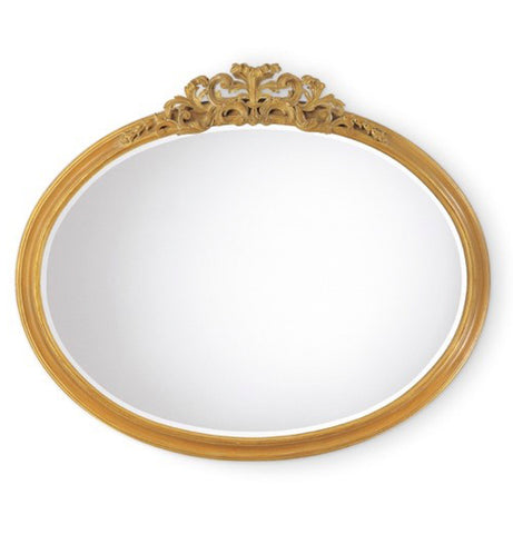 M2-016 - Distressed Gilt Oval Mirror