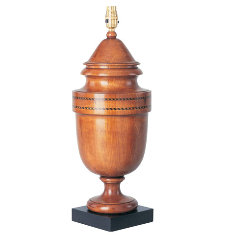 T3-008 - Large Inlaid Urn in Cherrywood