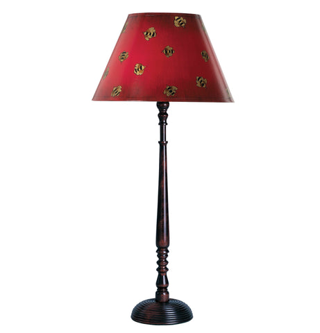 T5-003 - Beehive Candlestick Lamp, Cherrywood