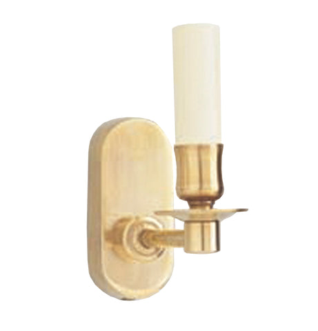 W3-027 - Small Fixed Arm Wall Light with Oval Backplate