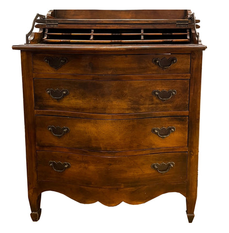 FUR-006 - Teak Adjustable Desk Top Chest of Drawer