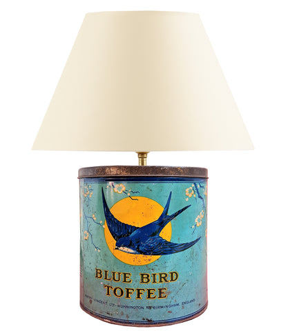ANT23 - Blue Bird Toffee Tin Table Lamp