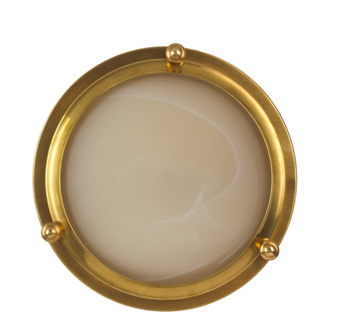 H3-044 - 12" Flush Fitting Light with Frosted Glass Bowl