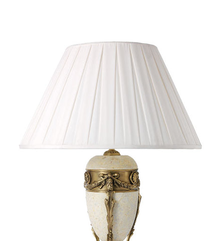 Empire Box Pleat Silk Lampshade