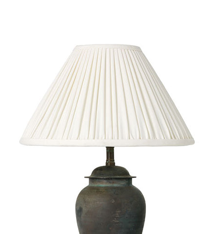 Empire Gathered Pleat Silk Lampshade