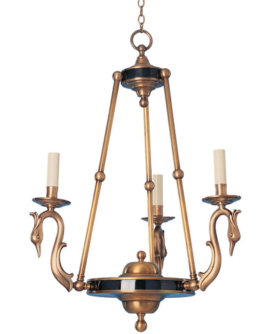 H2-011 - 3 Light Swan Chandelier