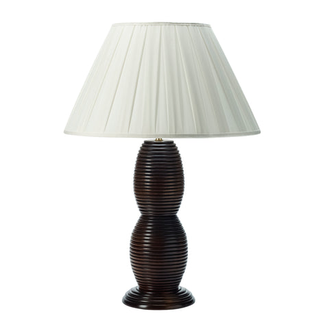 T3-036 - Milford Double Beehive mahogany Table Lamp