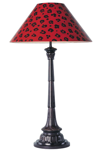 T4-024 - Large Bronze Empire Style Column Lamp