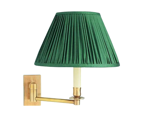 W3-021 - Medium Single Swing Arm Wall Light with Oblong Backplate