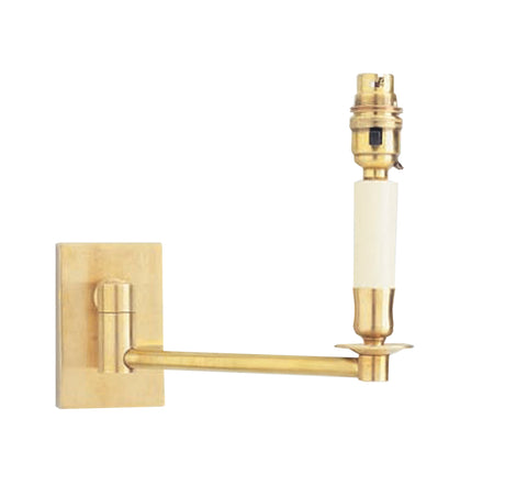 W3-023 - Large Single Swing Arm Wall Light with Long Backplate