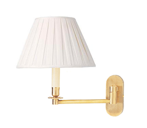 W3-026 - Large Swing Arm Wall Light on Oval Backplate