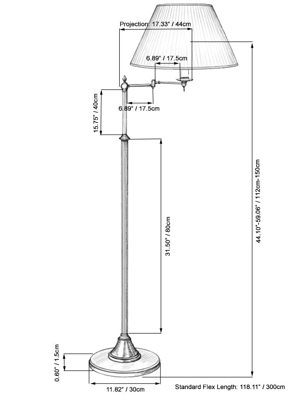 swing arm lamp wiring diagram internal view