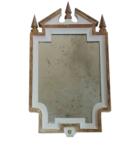 M2-024 - Antique Gilt Small Mirror with Antiqued Glass