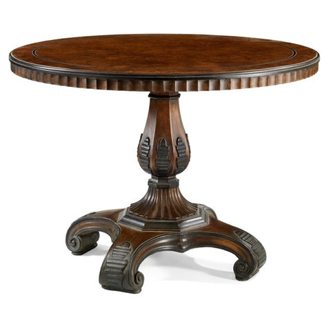 FUR-003 - Round Table with Ornate Legs and Edging
