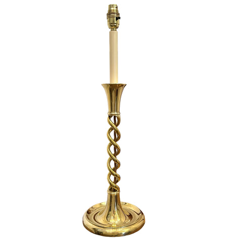 T4-034 - Small Brass Barley Twist Table Lamp