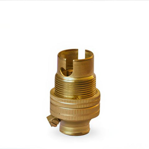 SBC - Small Bayonet Lampholder, (with shade ring)