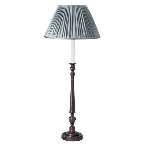T5-005 - Large Victorian Candlestick Lamp, Mahogany