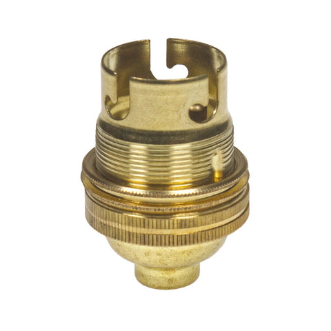 BC - Bayonet Lampholder, (unswitched with shade ring)