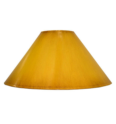 Coolie Hand Painted Card Lampshade - Distressed Ochre