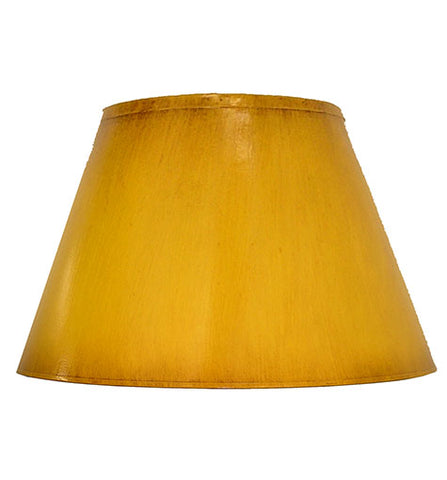 Empire Hand Painted Card Lampshade - Distressed Ochre